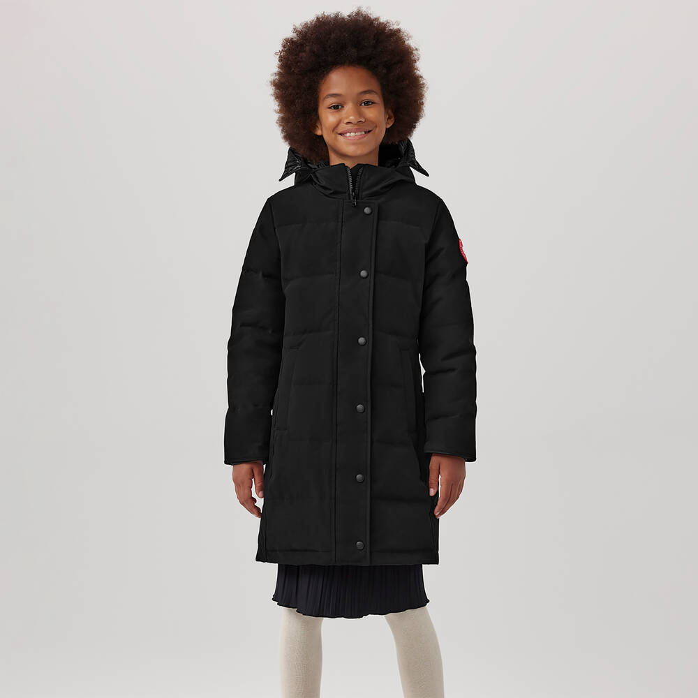 Canada Goose-Черная парка-пуховик Brittania | Childrensalon
