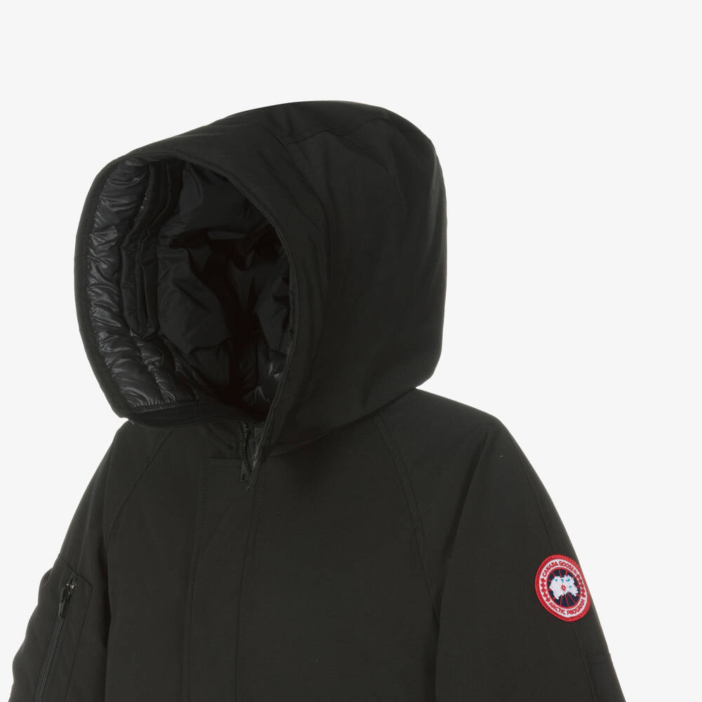 Canada Goose-Black Down Padded Chilliwack Bomber Jacket | Childrensalon