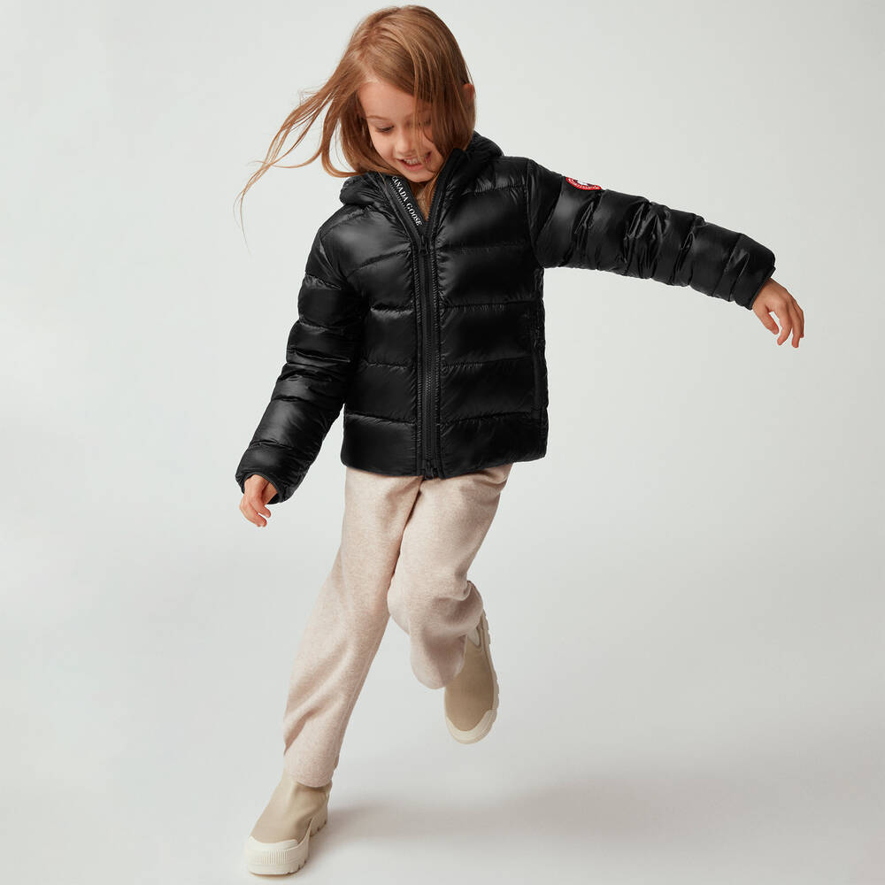 Canada Goose-Black Down Padded Crofton Puffer Jacket | Childrensalon