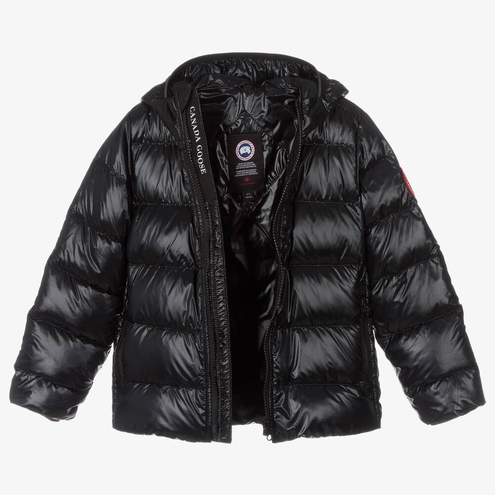Canada Goose-Black Down Padded Crofton Puffer Jacket | Childrensalon