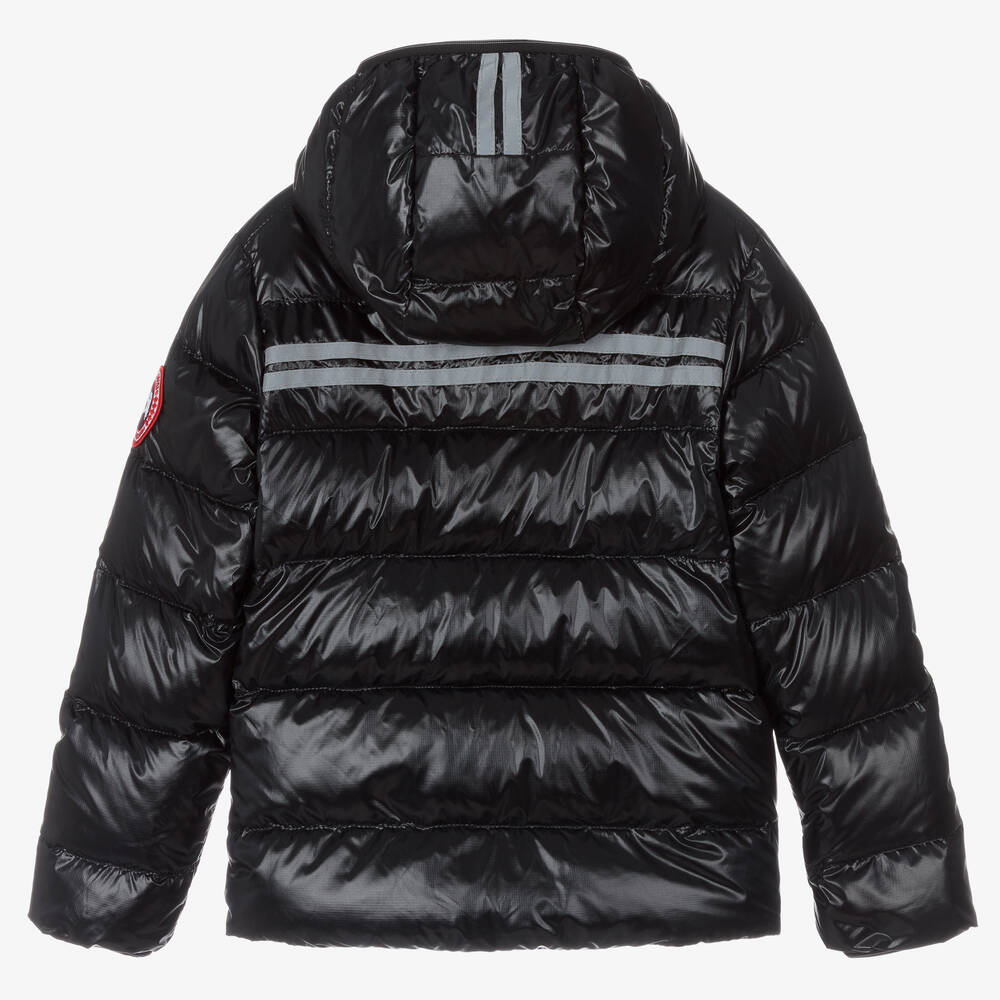 Canada Goose-Black Down Padded Crofton Puffer Jacket | Childrensalon