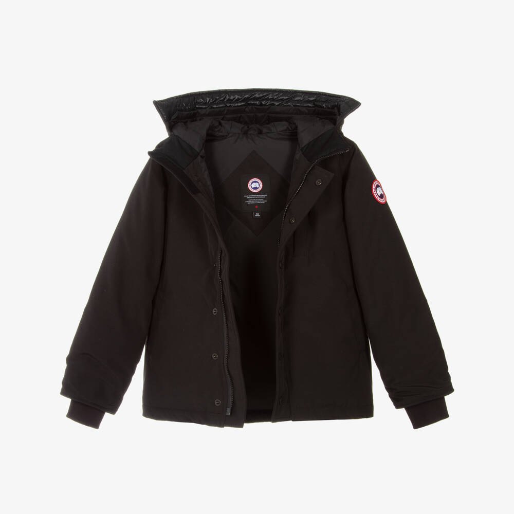 Canada Goose-Черная пуховая парка Logan | Childrensalon