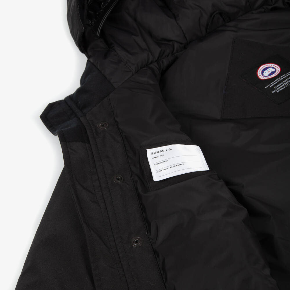 Canada Goose-Черная пуховая парка Logan | Childrensalon