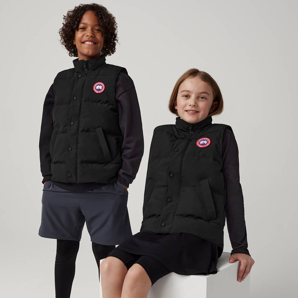 Canada Goose-Черный пуховый жилет | Childrensalon