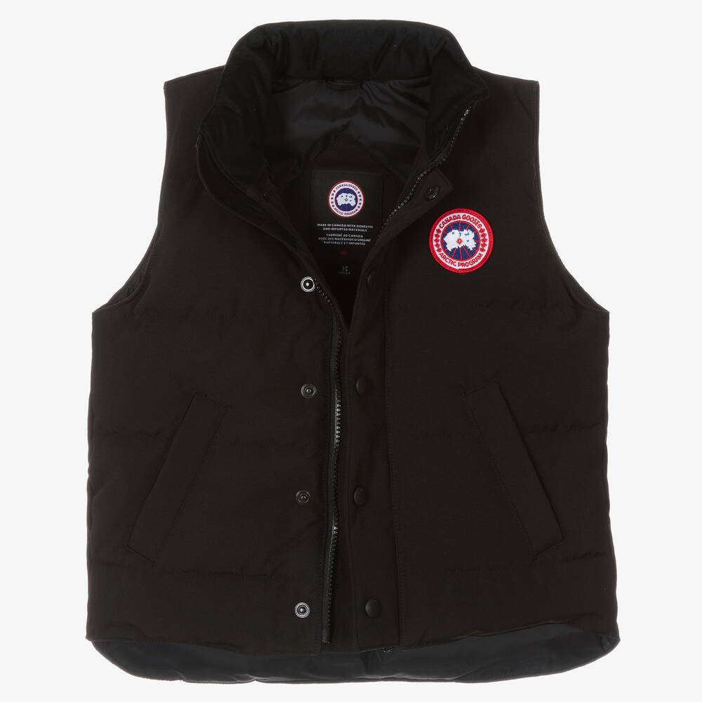 Canada Goose-Черный пуховый жилет | Childrensalon