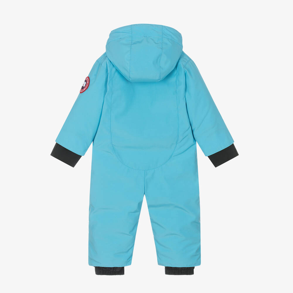 Canada Goose-Blue Down-Filled Baby Snowsuit | Childrensalon