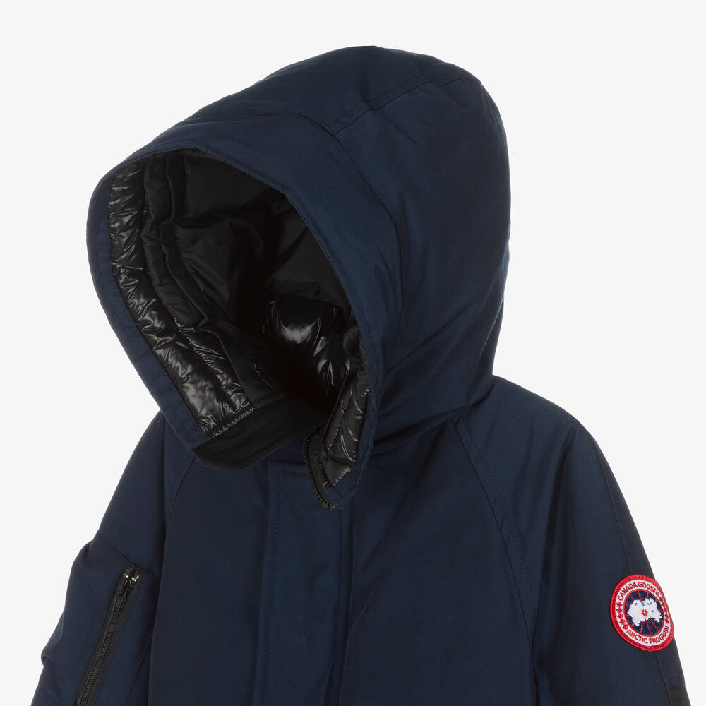 Canada Goose-Blue Down Padded Chilliwack Bomber Jacket | Childrensalon