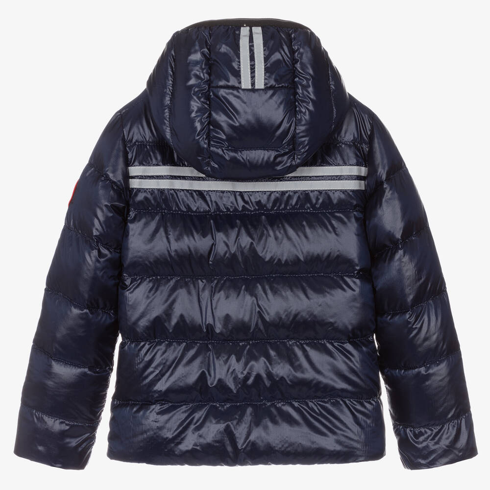 Canada Goose-Blue Down Padded Crofton Jacket | Childrensalon