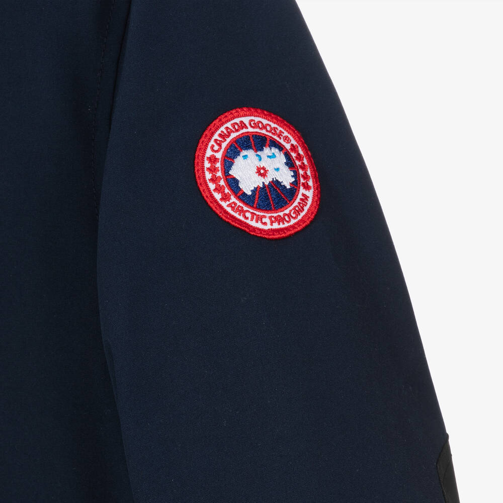 Canada Goose-Blue Down Padded Logan Parka Jacket | Childrensalon