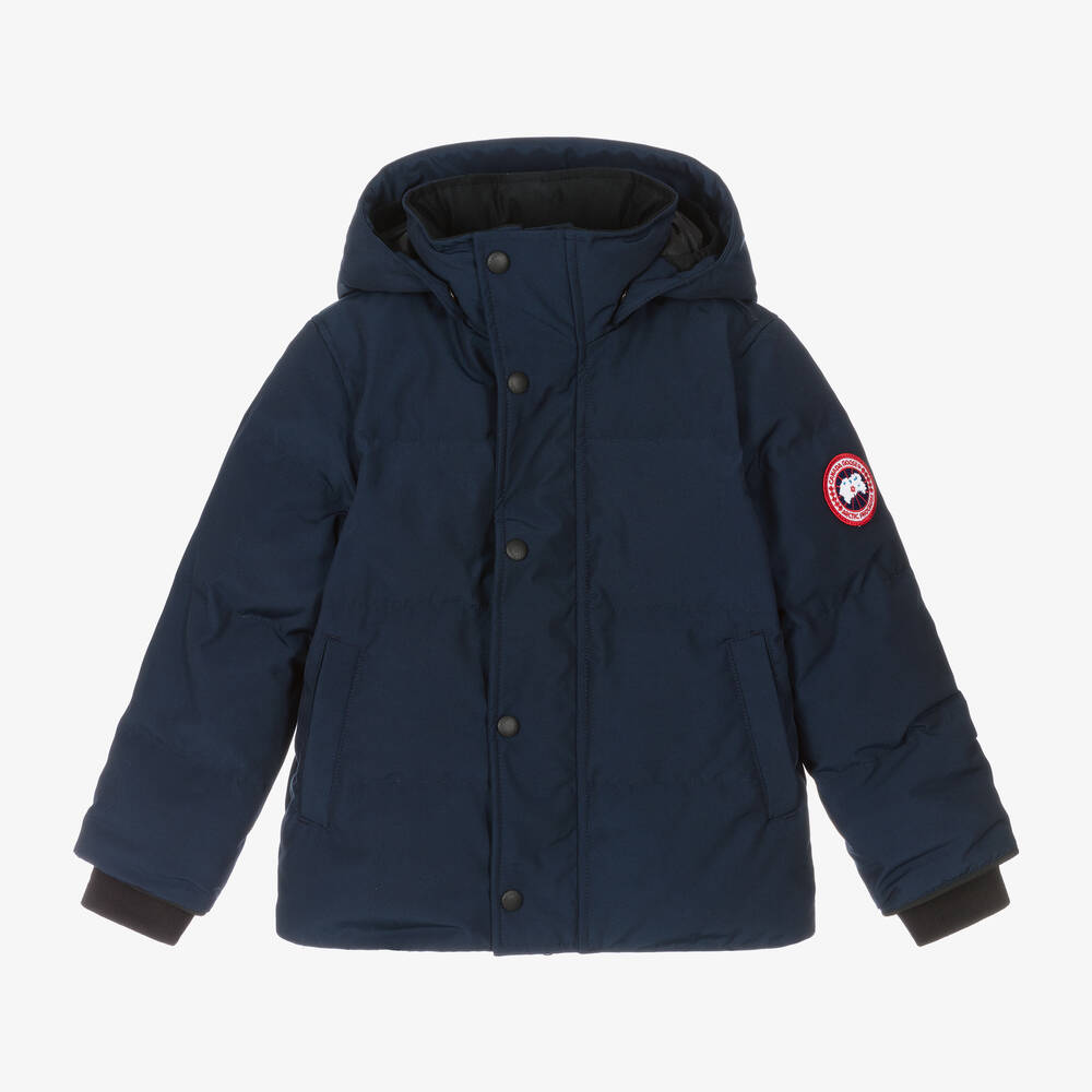 Canada Goose-Blue Down Padded Snowy Owl Jacket | Childrensalon