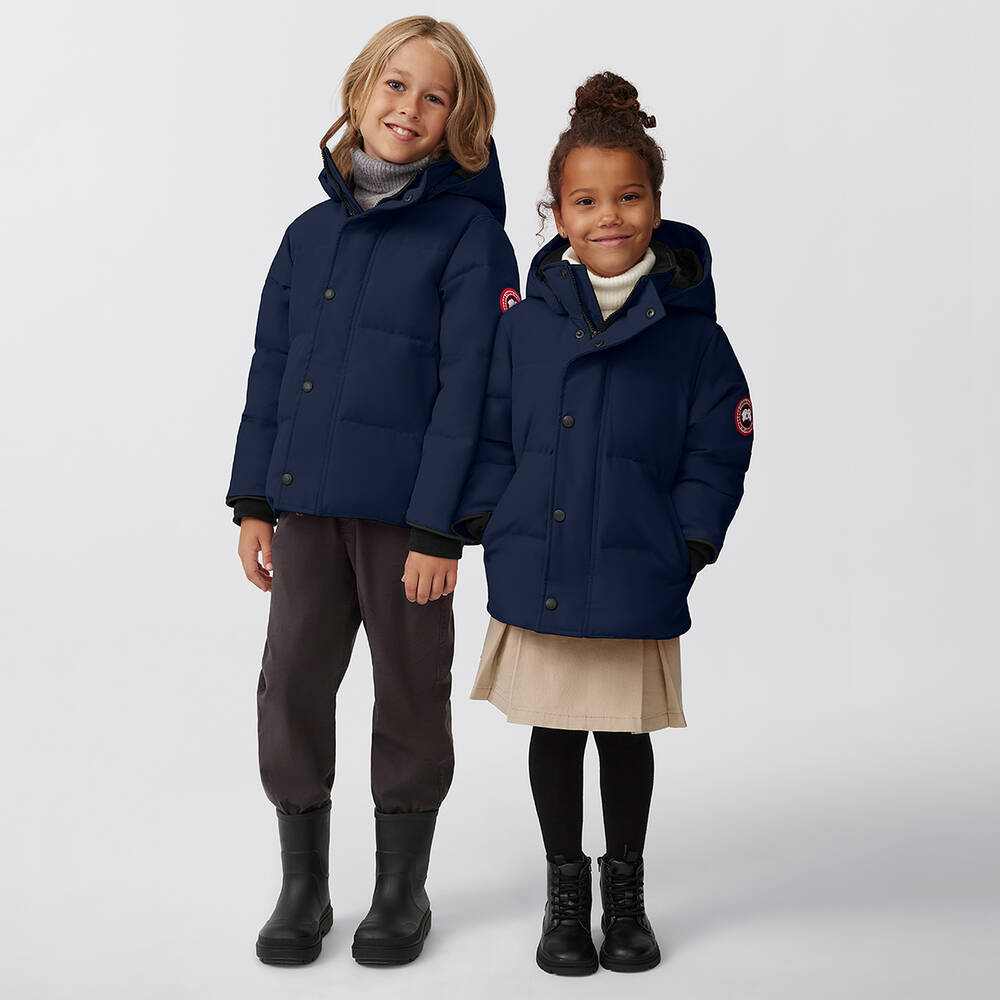Canada Goose-Blue Down Padded Snowy Owl Jacket | Childrensalon