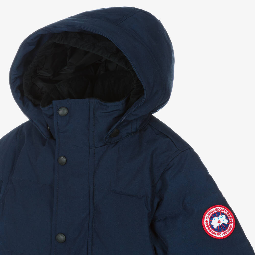 Canada Goose-Blue Down Padded Snowy Owl Jacket | Childrensalon