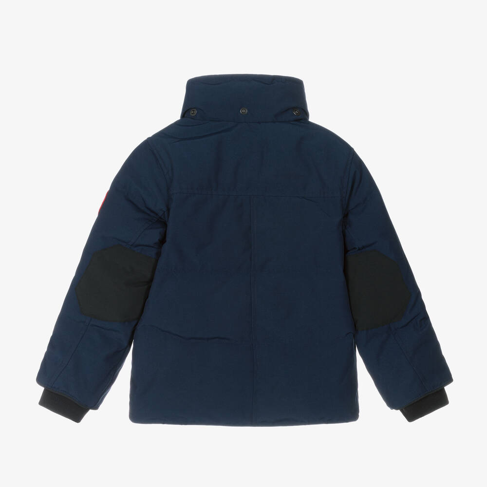 Canada Goose-Blue Down Padded Snowy Owl Jacket | Childrensalon