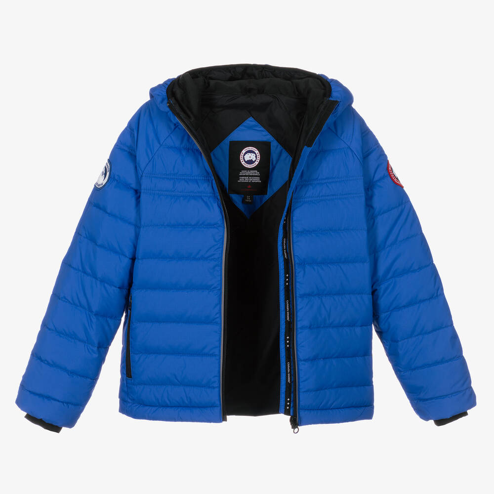 Canada Goose-Boys Blue Down Padded Sherwood Puffer Jacket | Childrensalon