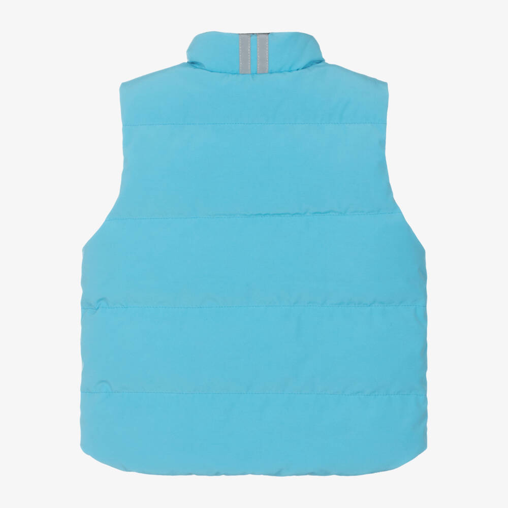 Canada Goose-Bright Blue Down Padded Vanier Gilet | Childrensalon