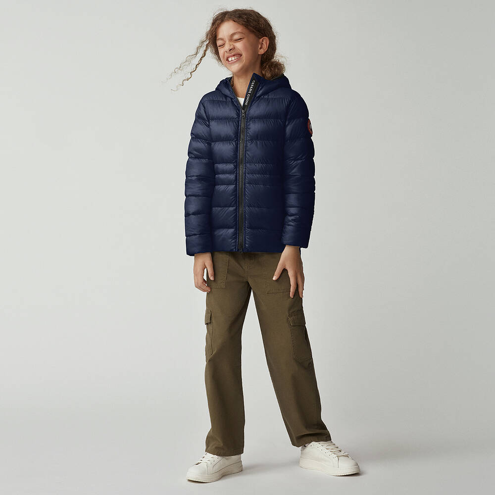 Canada Goose-Girls Blue Down Padded Cypress Jacket | Childrensalon