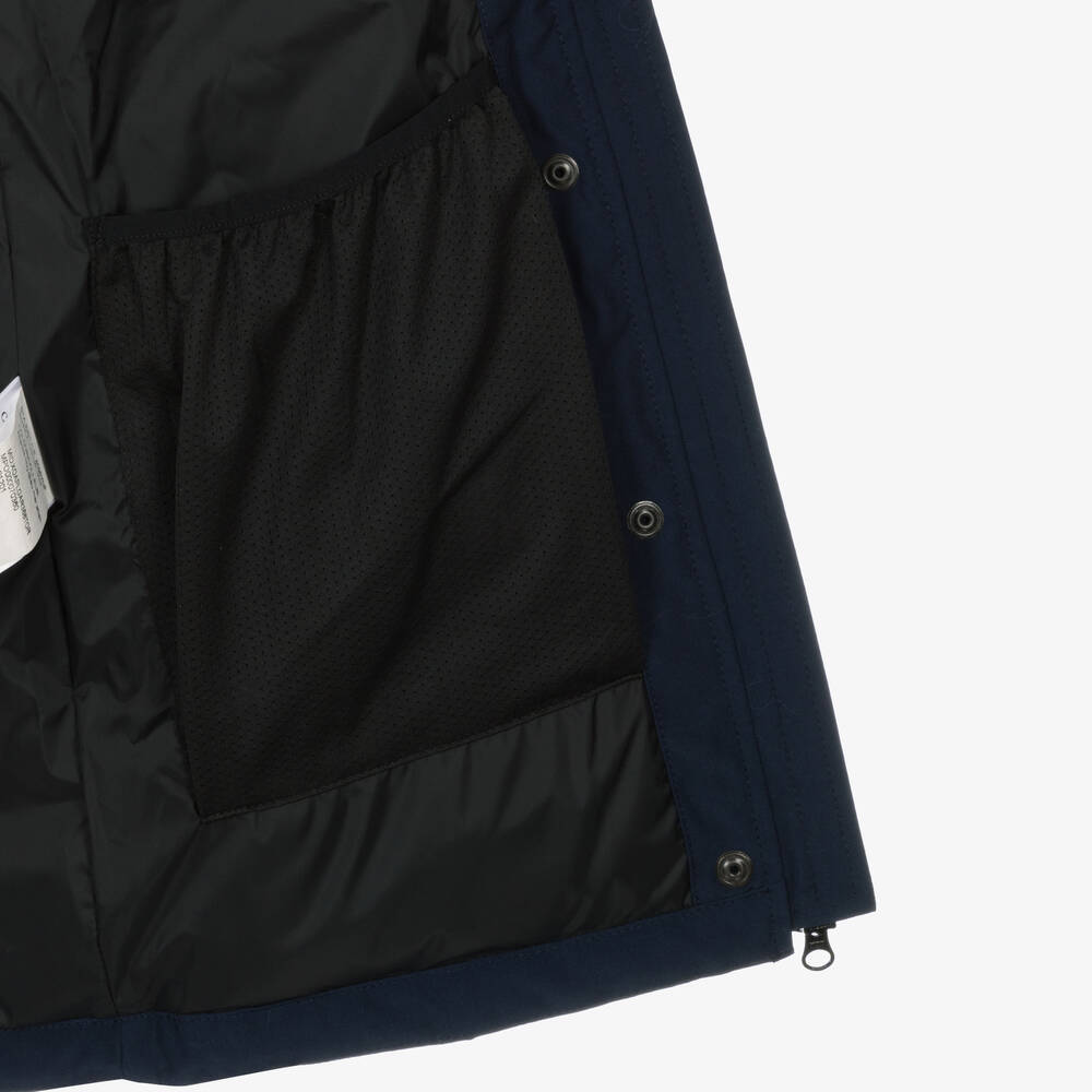 Canada Goose-Girls Blue Down Padded Juniper Parka Coat | Childrensalon