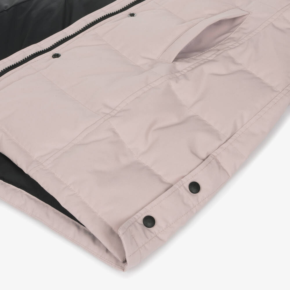Canada Goose-Girls Pink Down Padded Juniper Coat | Childrensalon
