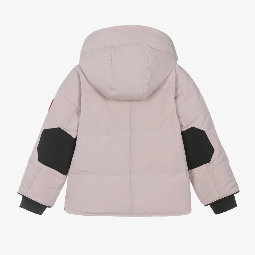Canada Goose-Girls Pink Down Padded Snowy Owl Jacket | Childrensalon