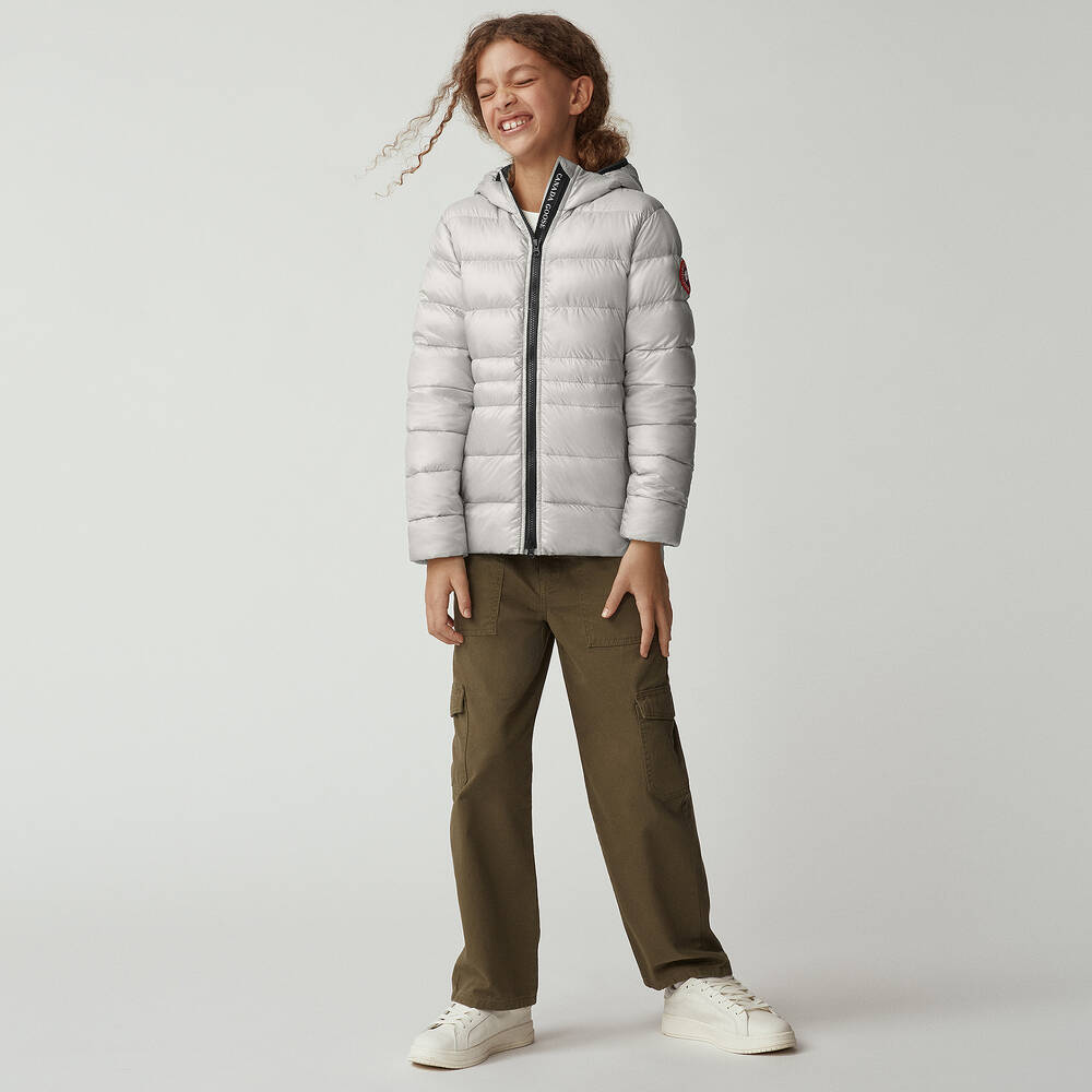 Canada Goose-Girls Silver Down Padded Cypress Jacket | Childrensalon