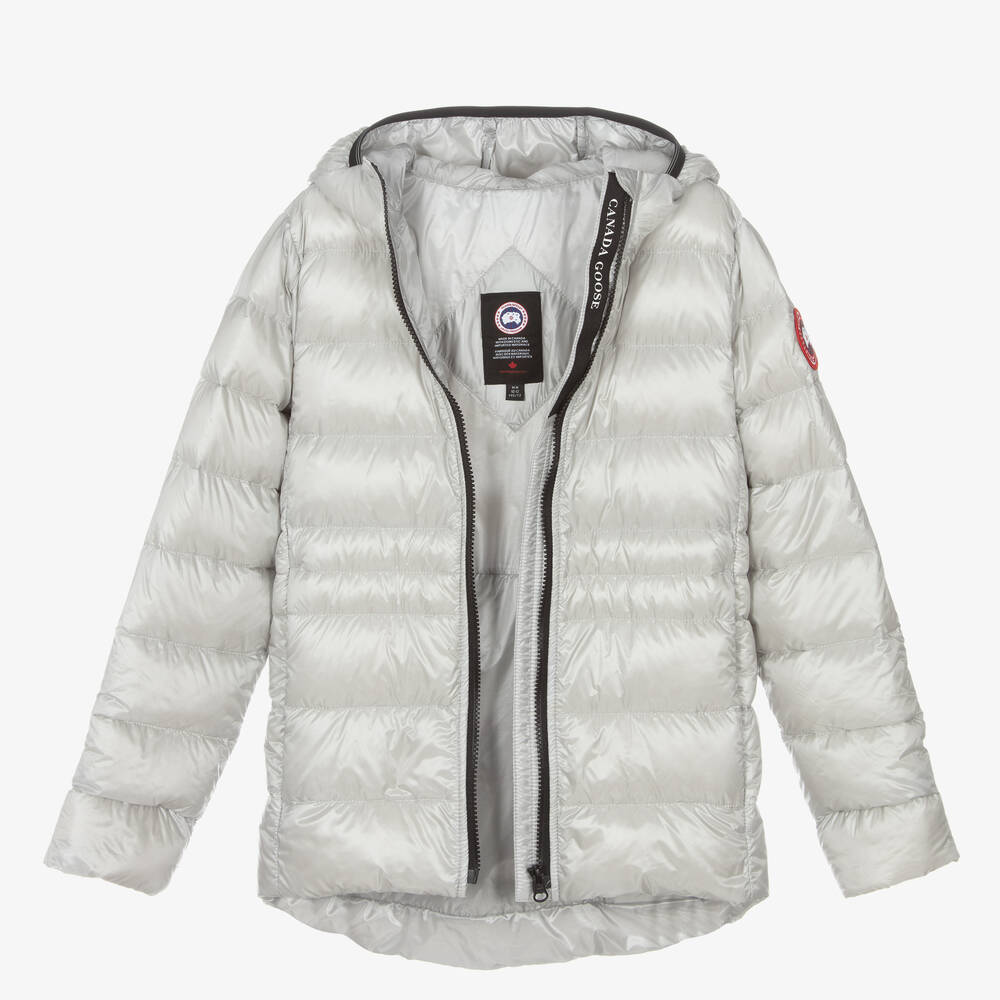 Canada Goose-Girls Silver Down Padded Cypress Jacket | Childrensalon
