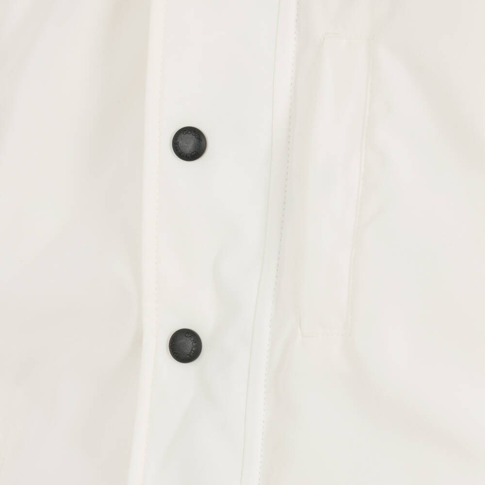 Canada Goose-Куртка парка белая пуховая Logan | Childrensalon