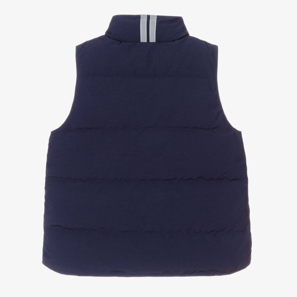 Canada Goose-Mid-Blue Down Padded Vanier Gilet | Childrensalon