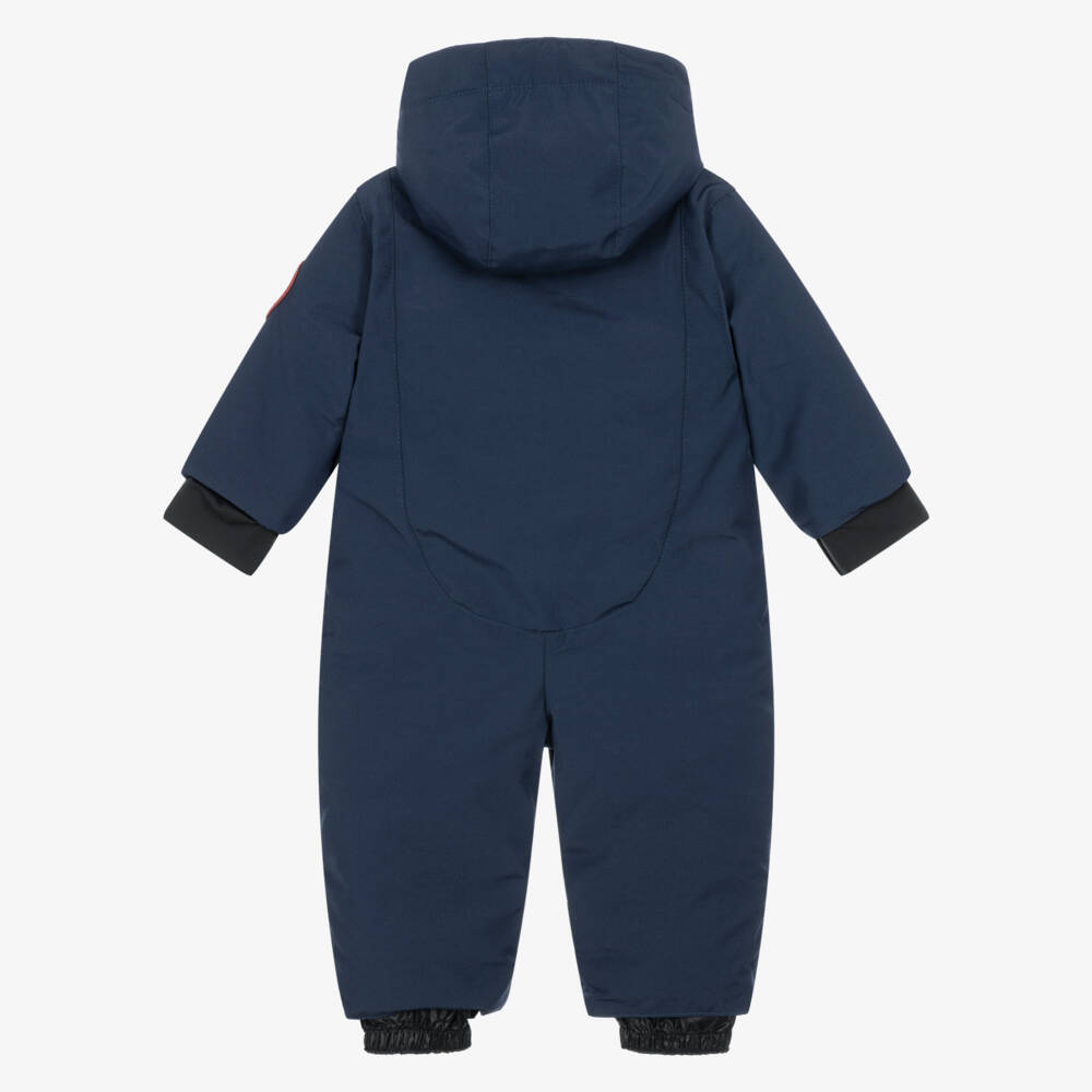 Canada Goose-Navy Blue Down Padded Baby Lamb Snowsuit | Childrensalon