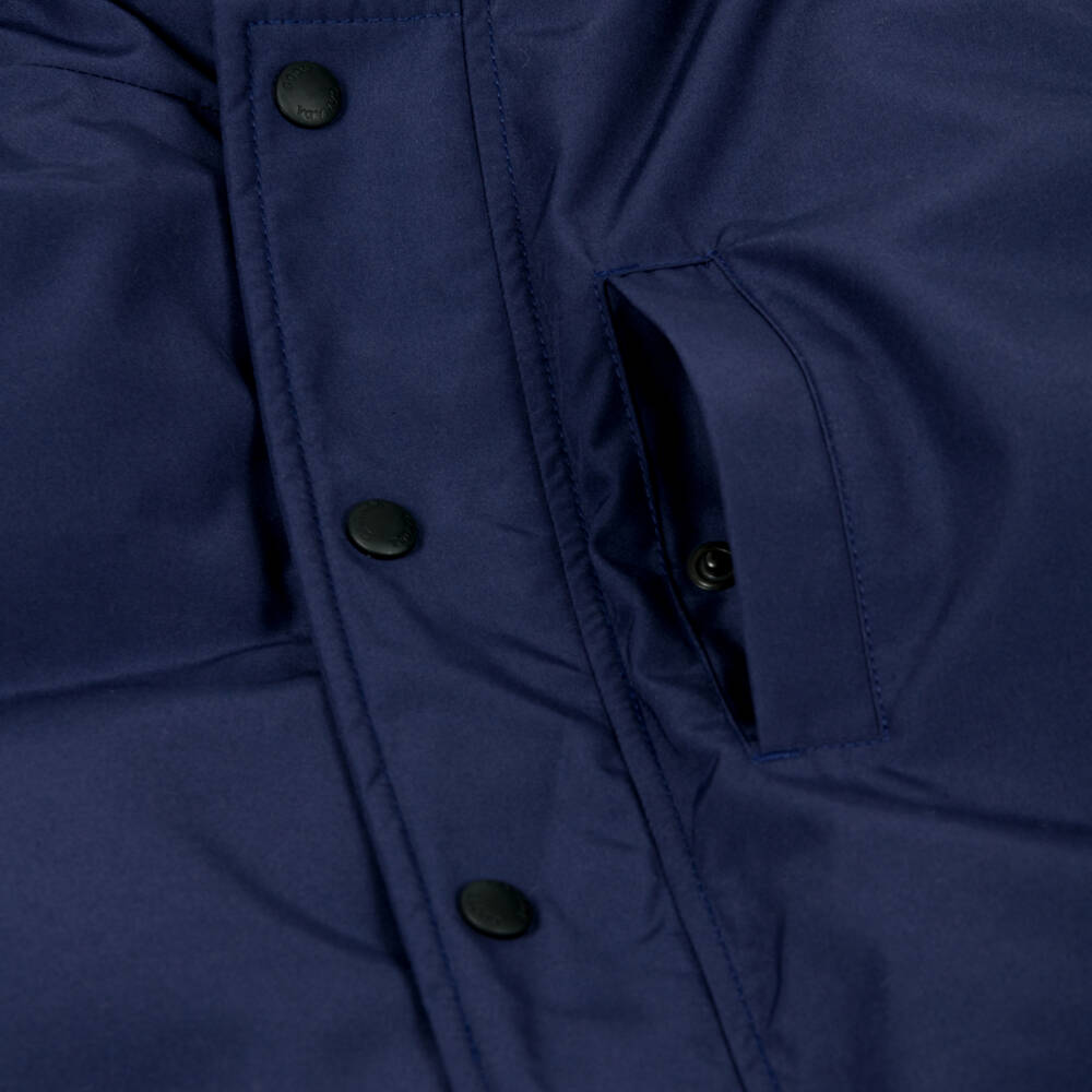 Canada Goose-جاكيت باركا مبطن بالزغب لون كحلي برقعة شعار الماركة | Childrensalon