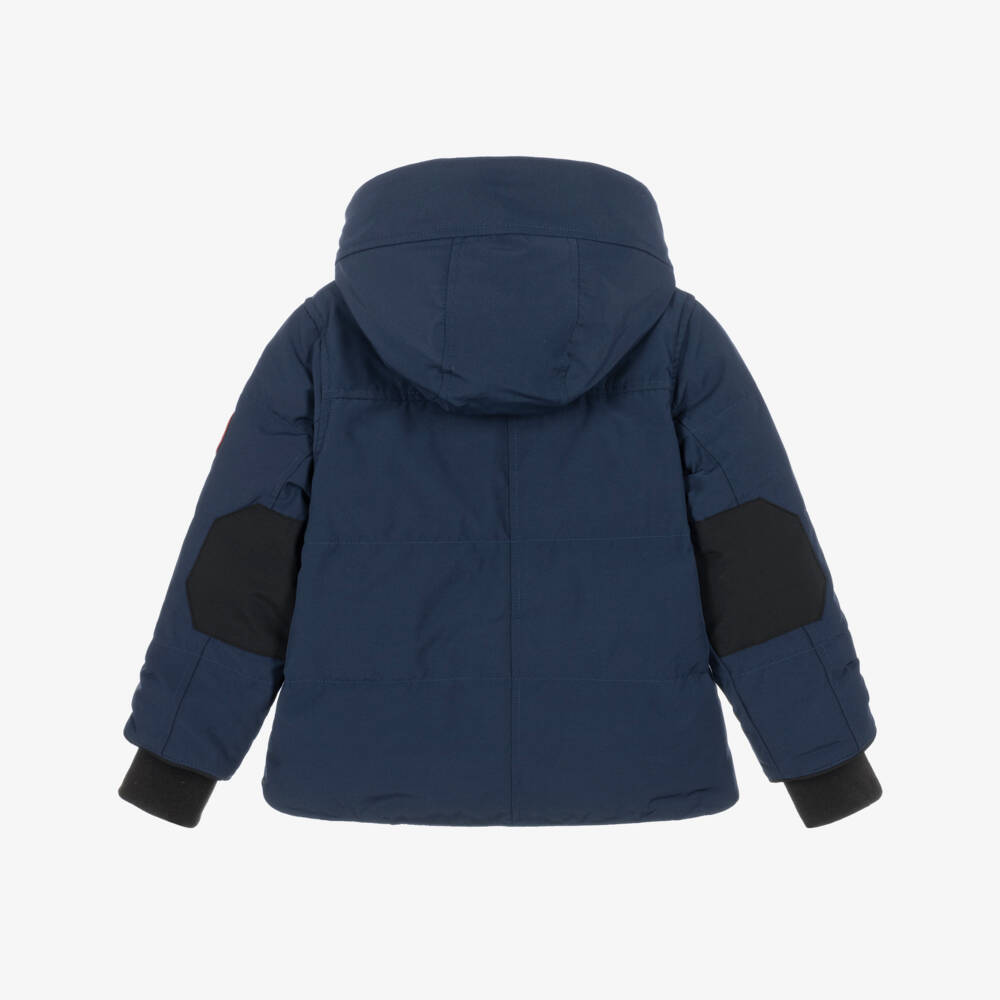 Canada Goose-Navy Blue Down Padded Snowy Owl Jacket | Childrensalon