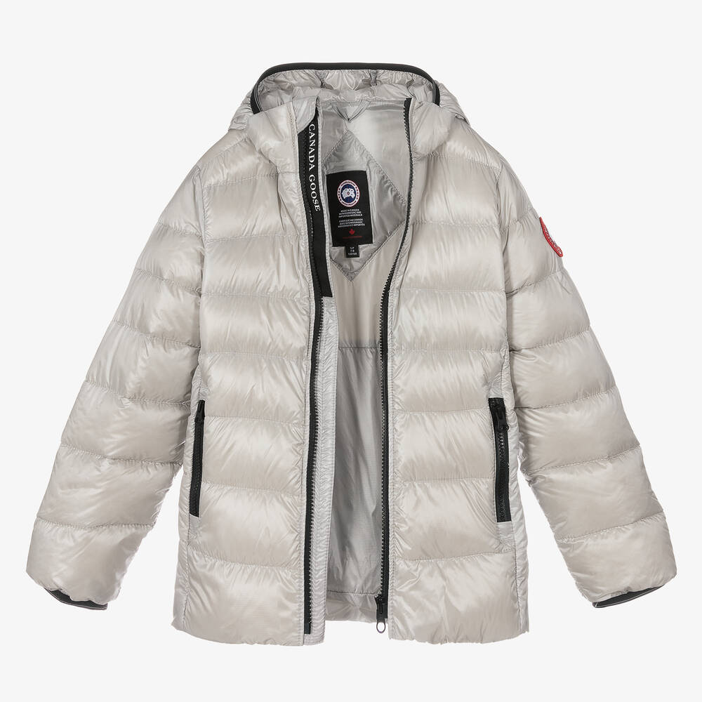 Canada Goose-Silver Down Padded Crofton Jacket | Childrensalon