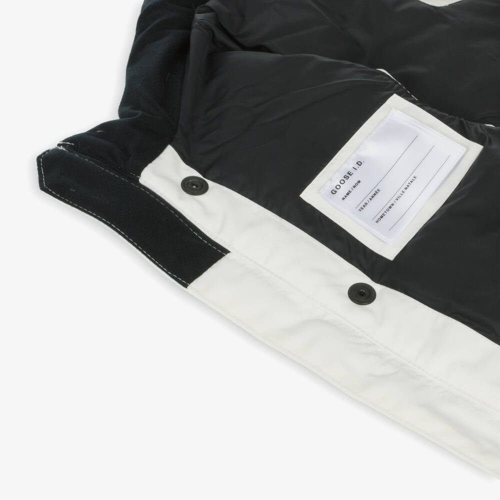 Canada Goose-جيليه فانير مبطن بريش لونأبيض للأطفال | Childrensalon