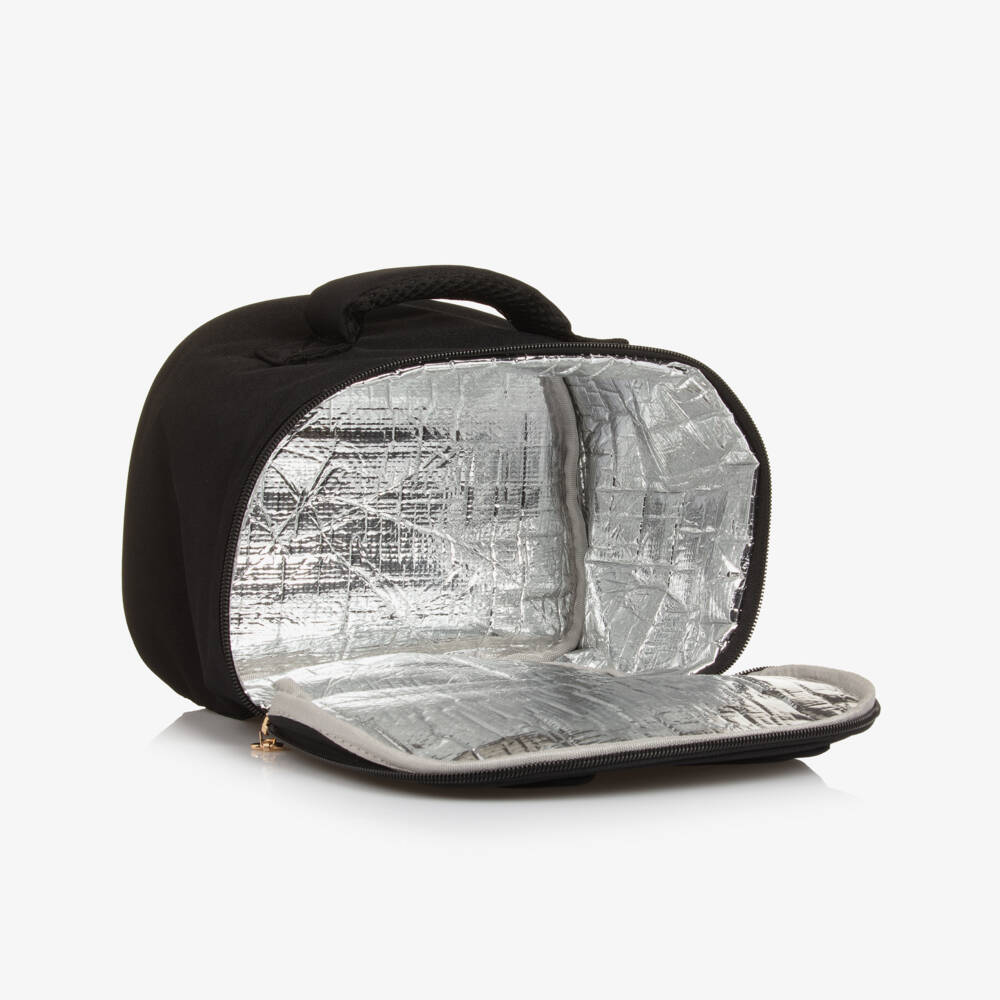 Caramelo Kids-Сумка для ланча чёрная с бантом для девочек (25см) | Childrensalon