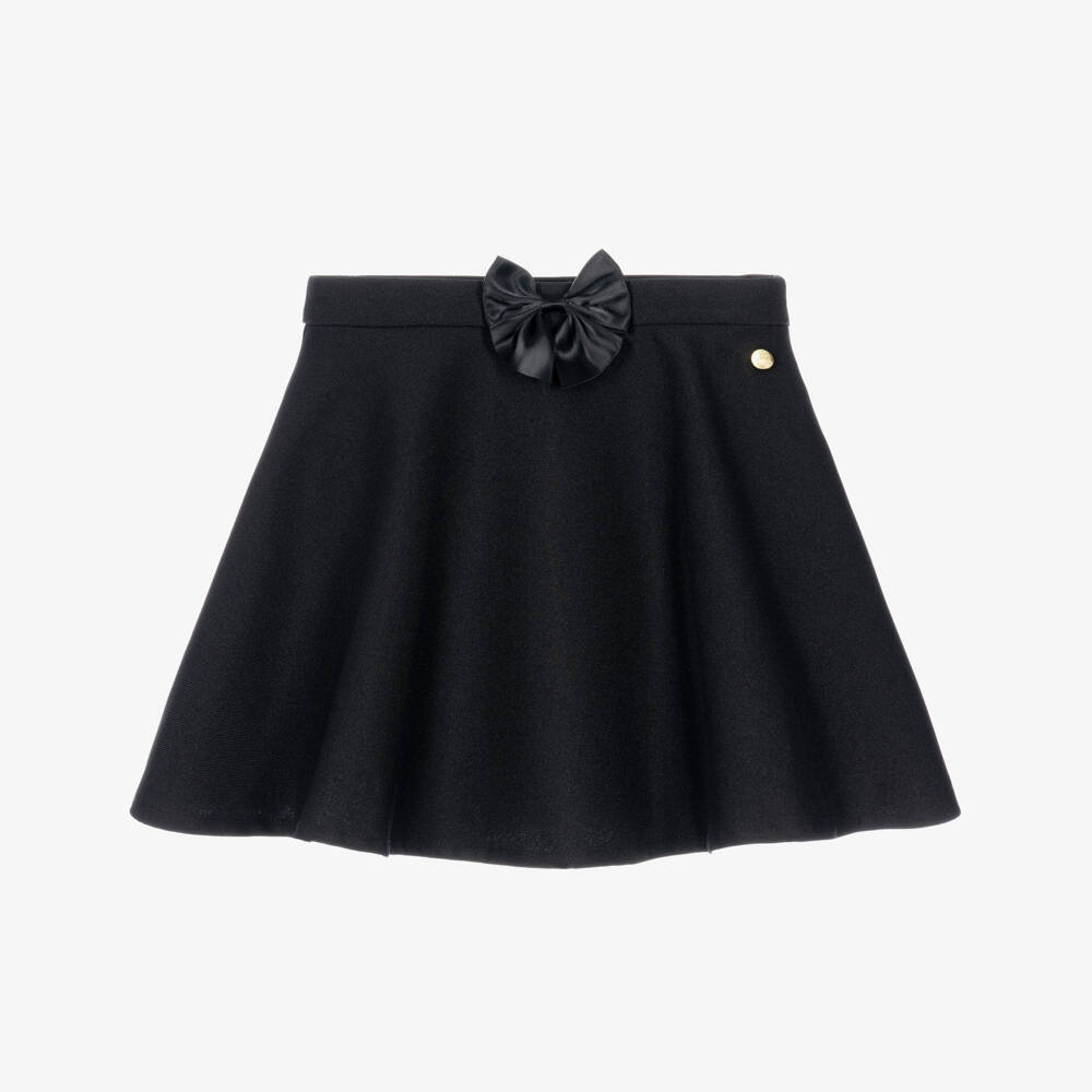 Caramelo Kids-Girls Black School Skirt | Childrensalon