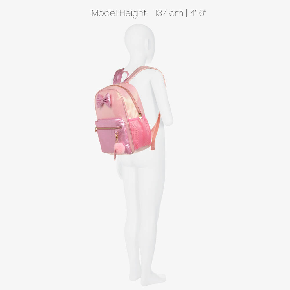 Caramelo Kids-Girls Glitter Pink Backpack (37cm) | Childrensalon