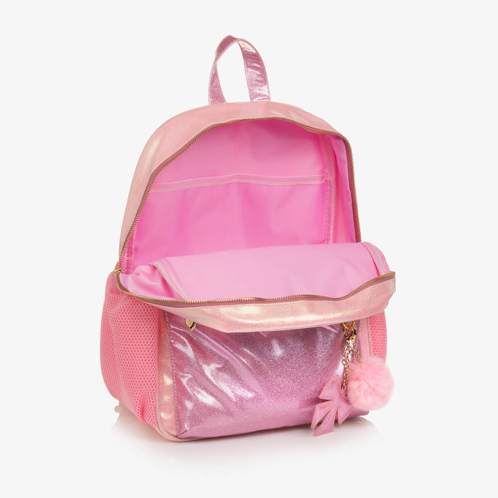Caramelo Kids-Girls Glitter Pink Backpack (37cm) | Childrensalon