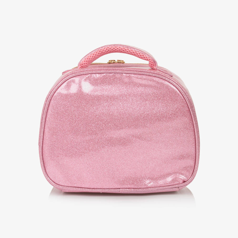 Caramelo Kids-Girls Glittery Pink Lunch Bag (19cm) | Childrensalon