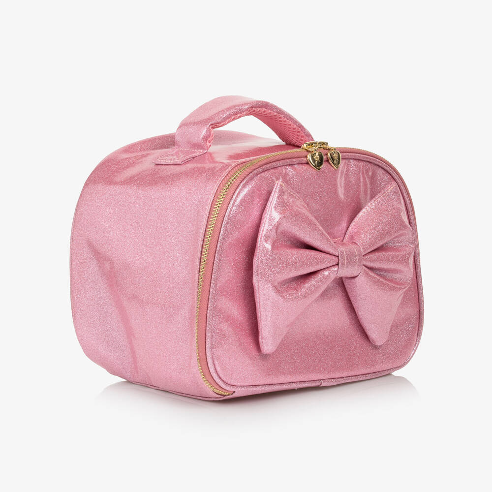 Caramelo Kids-Girls Glittery Pink Lunch Bag (19cm) | Childrensalon