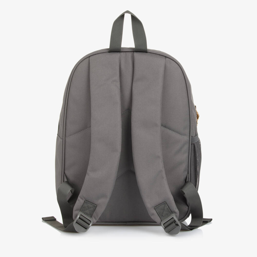 Caramelo Kids-Girls Grey Bow Backpack (35cm) | Childrensalon