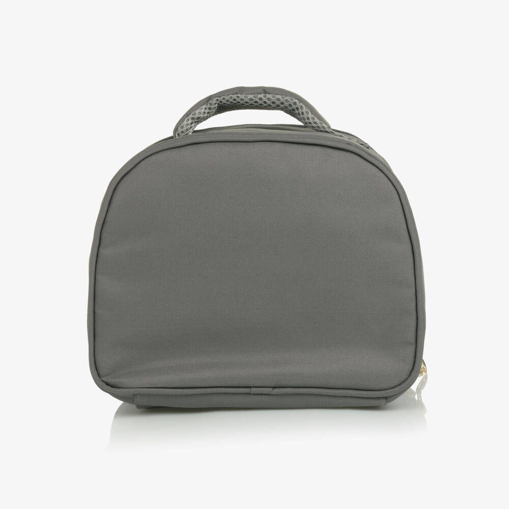 Caramelo Kids-حقيبة لحفظ الطعام بفيونكة لون رمادي للبنات (25 سم) | Childrensalon
