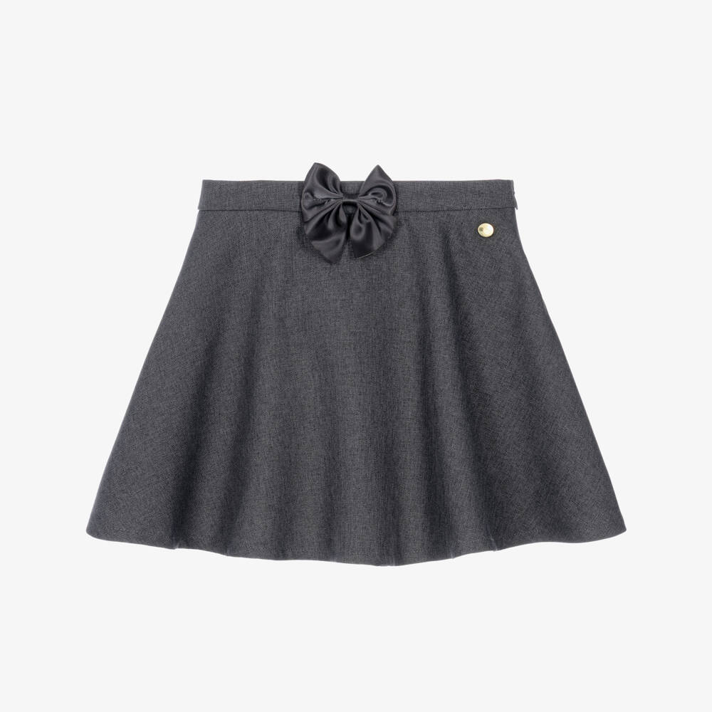 Caramelo Kids-Girls Grey School Skirt | Childrensalon