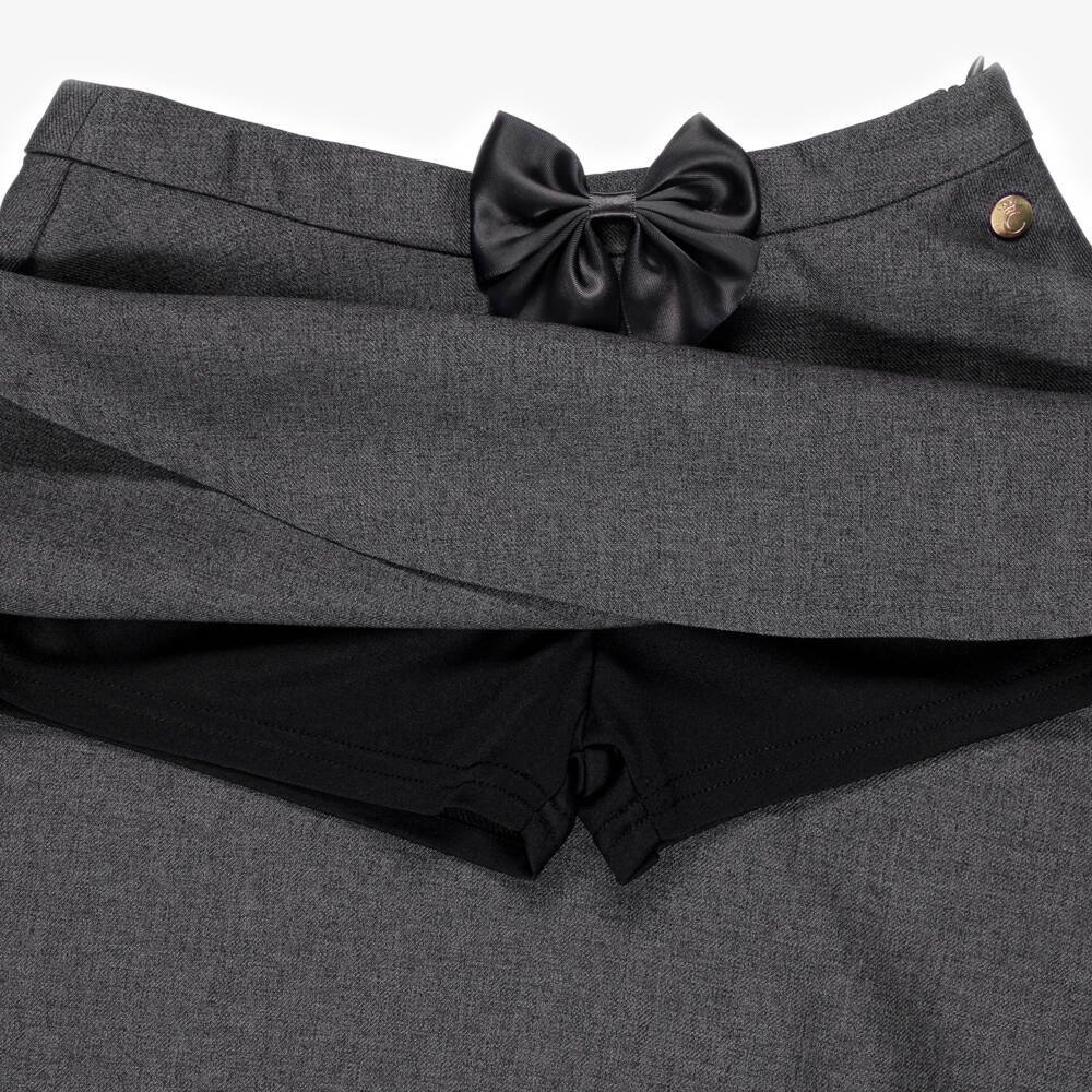 Caramelo Kids-Girls Grey School Skirt | Childrensalon