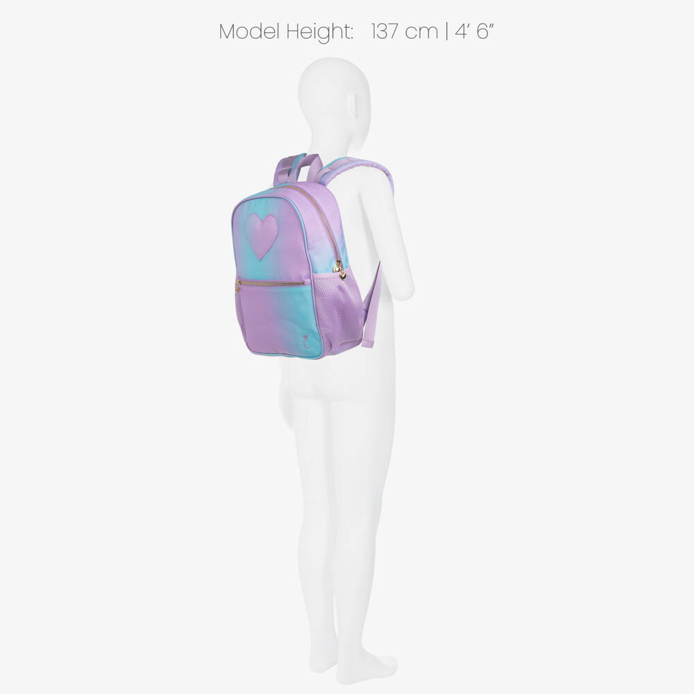 Caramelo Kids-Girls Lilac & Blue Ombre Backpack (37cm) | Childrensalon