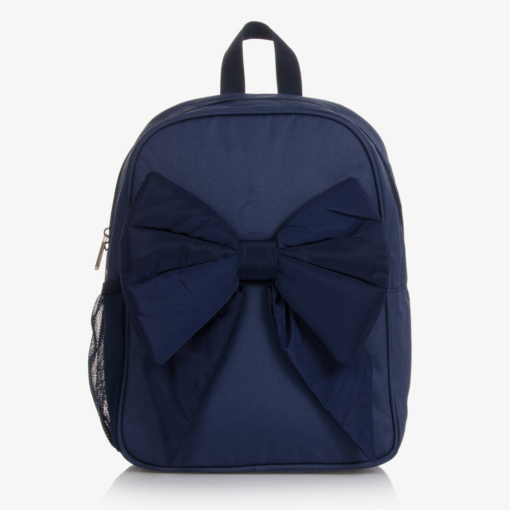 Caramelo Kids-Синий рюкзак с бантом (35см) | Childrensalon