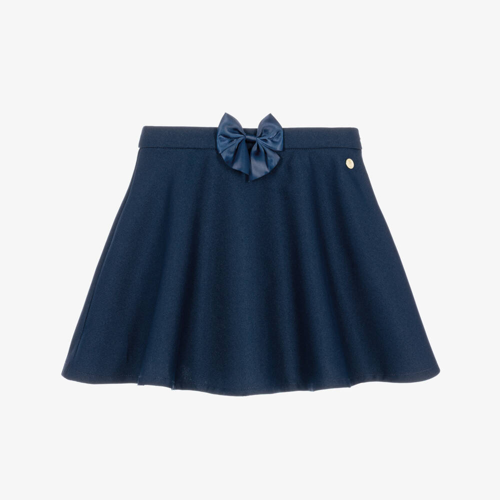 Caramelo Kids-Girls Navy Blue School Skirt | Childrensalon