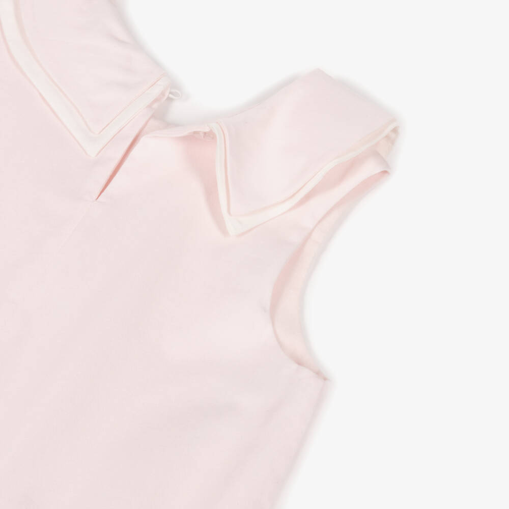 Caramelo Kids-Girls Pink Cotton Dress & Hairband Set | Childrensalon