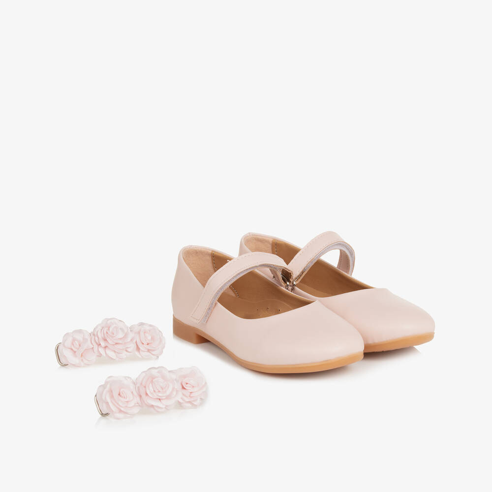 Caramelo Kids-حذاء ماري جين بورود لون زهري للبنات | Childrensalon