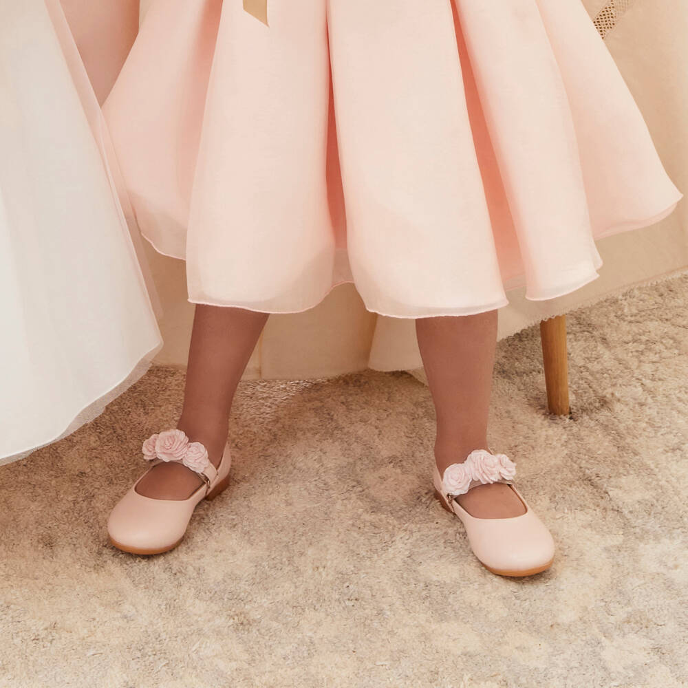 Caramelo Kids-حذاء ماري جين بورود لون زهري للبنات | Childrensalon