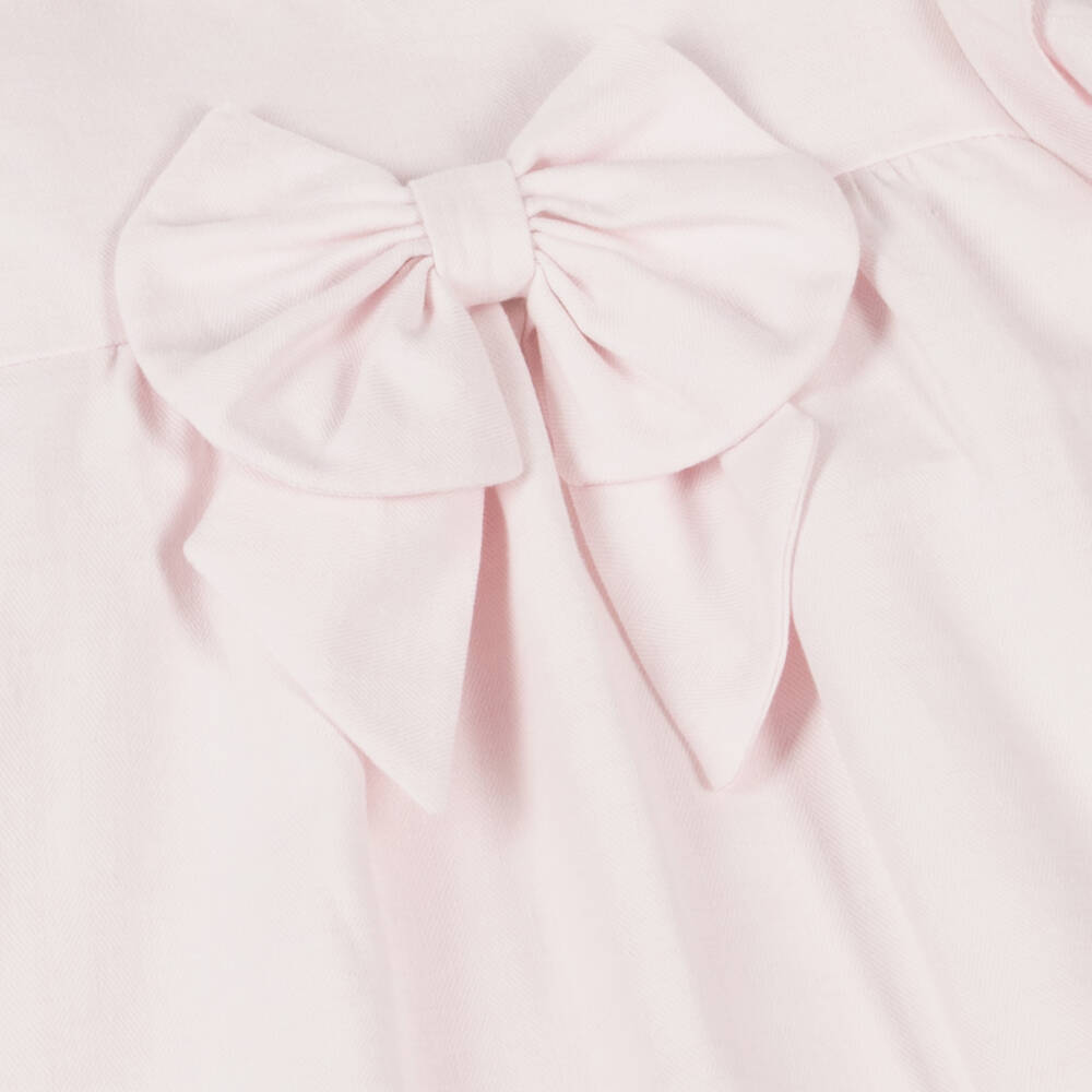 Caramelo Kids-Girls Pink Linen & Cotton Dress | Childrensalon