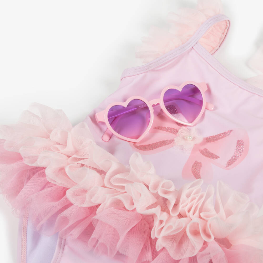 Caramelo Kids-Girls Pink Swimsuit | Childrensalon